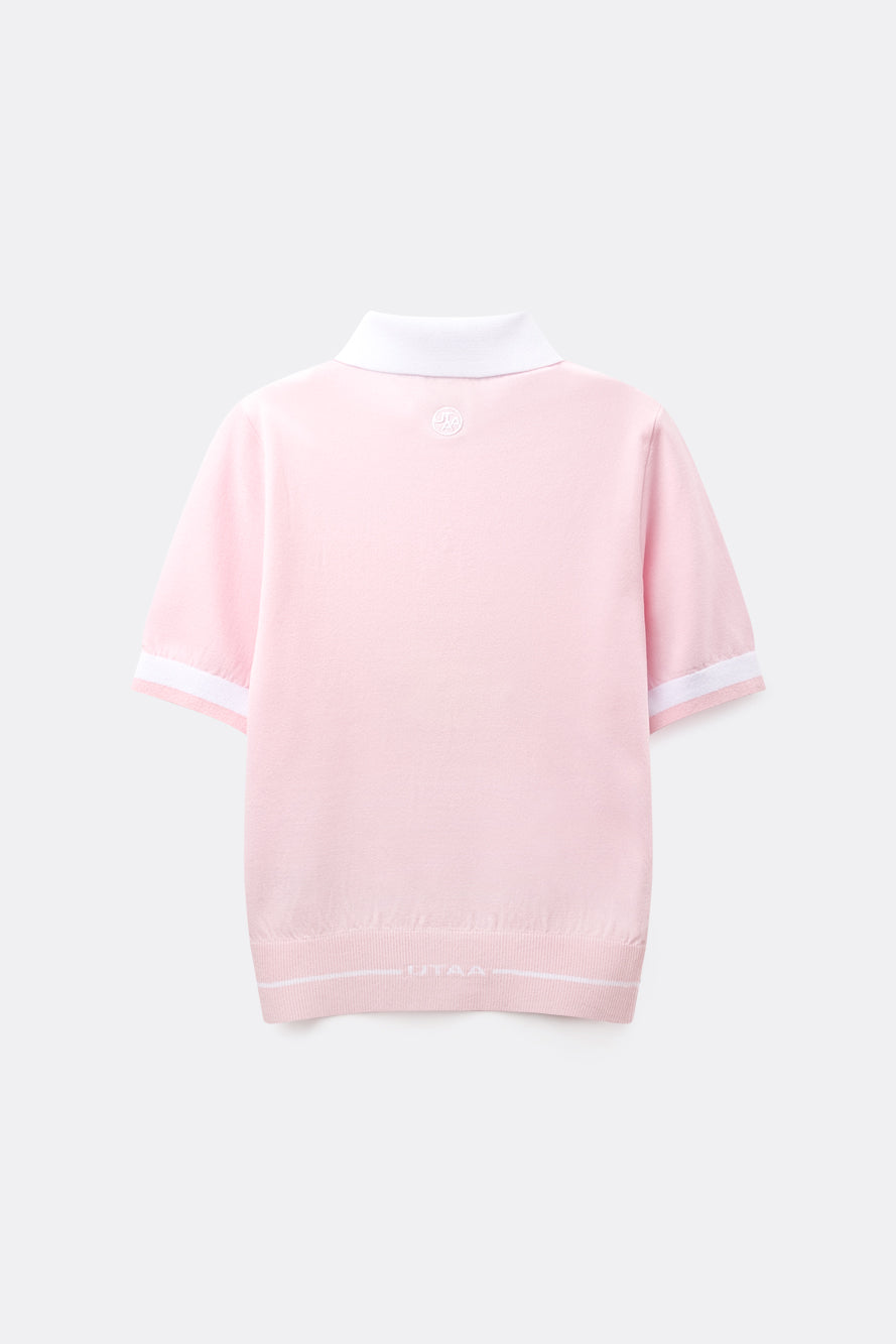 UTAA カラーブロックボタンPKニット : Women's