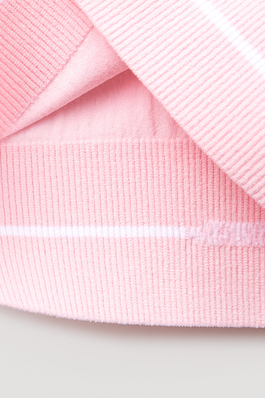 UTAA カラーブロックボタンPKニット : Women's