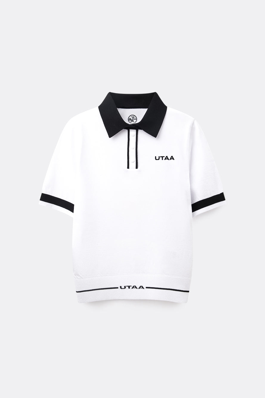 UTAA カラーブロックボタンPKニット : Women's
