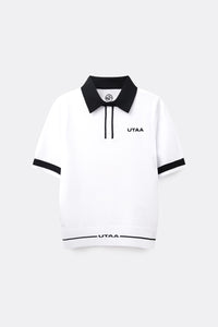 UTAA カラーブロックボタンPKニット : Women's