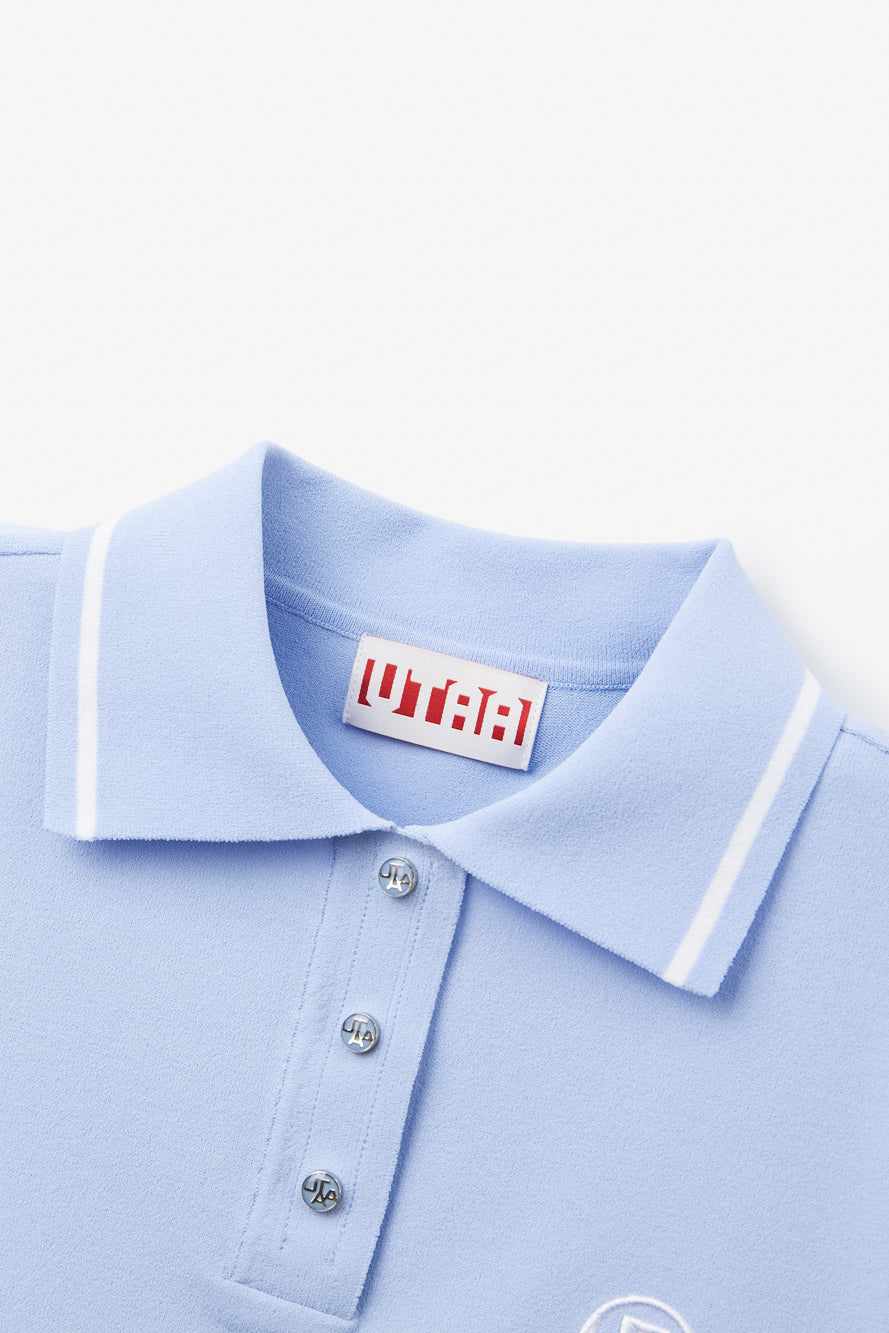 UTAA AquorカラーラインPKニット スカイブルー : Women's