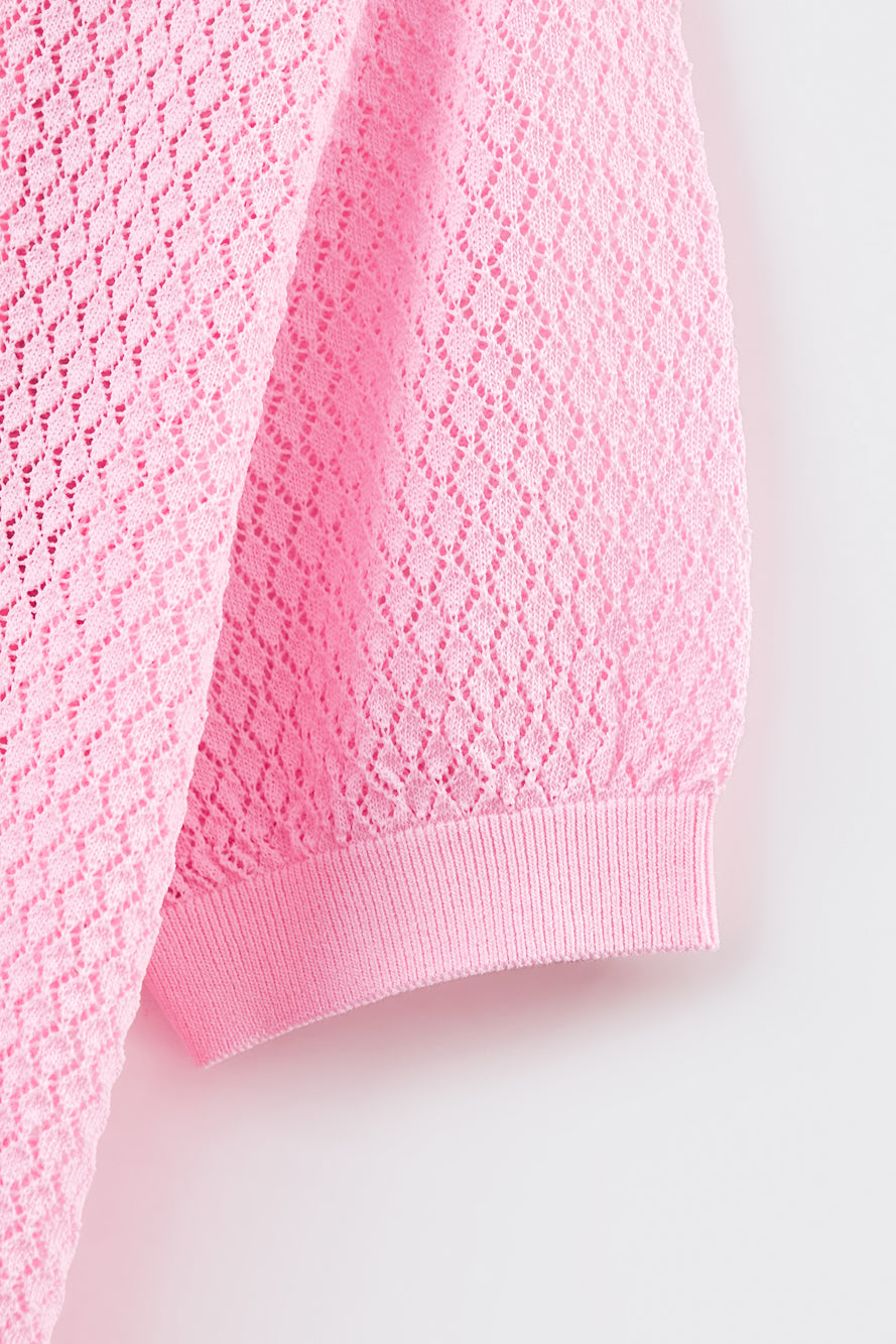 UTAA Paletteクロシェパンチングニット : Women's