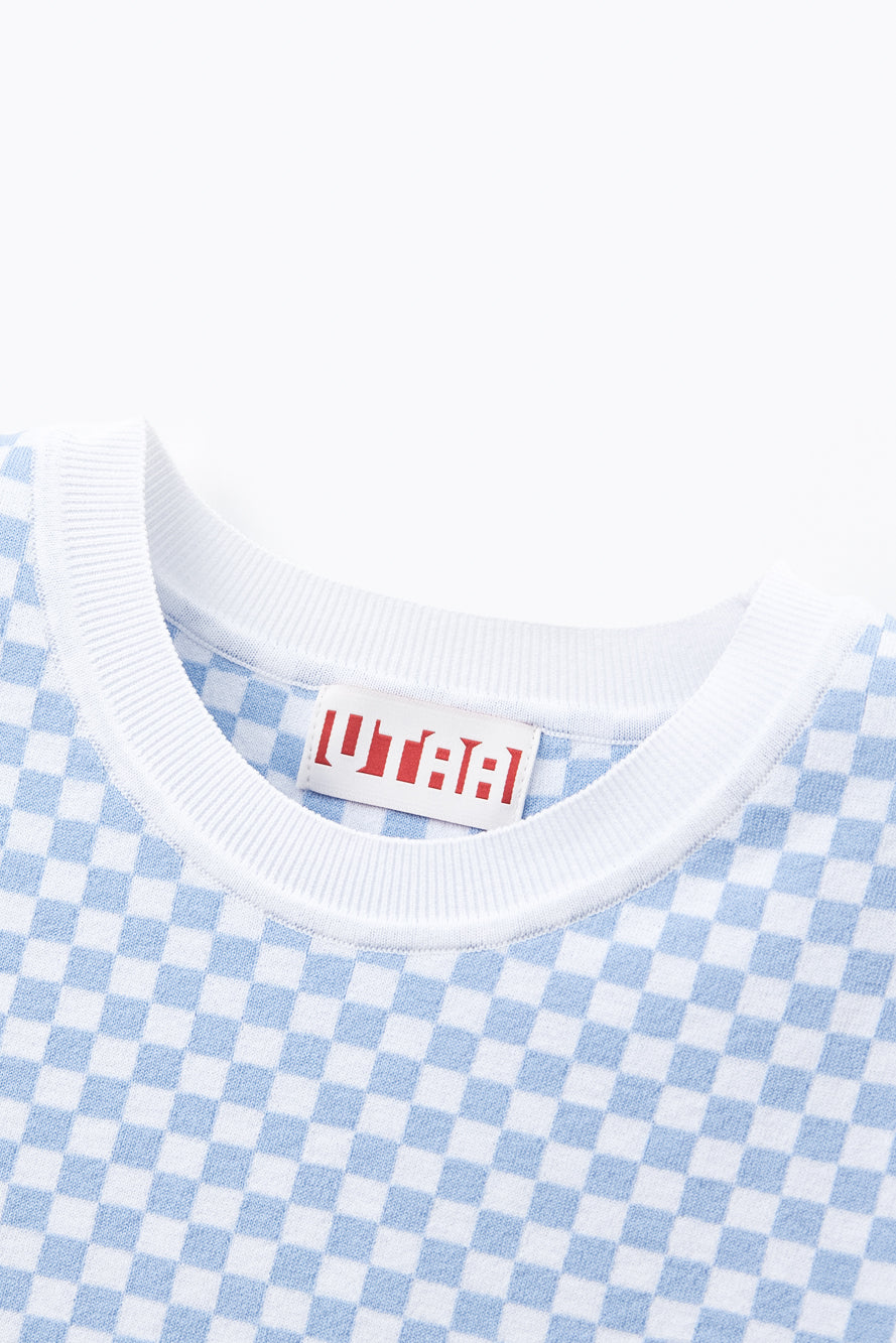 UTAA シンボルCheckeredカラーニット : Women's