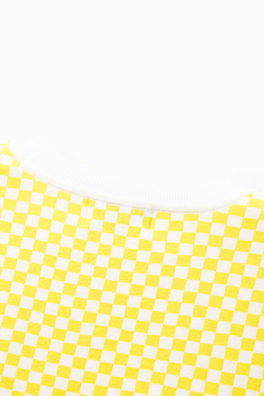 UTAA シンボルCheckeredカラーニット : Women's