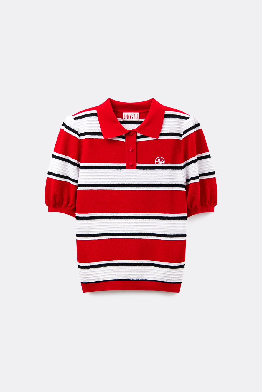 UTAA Candy-coloredストライプPKニット : Women's