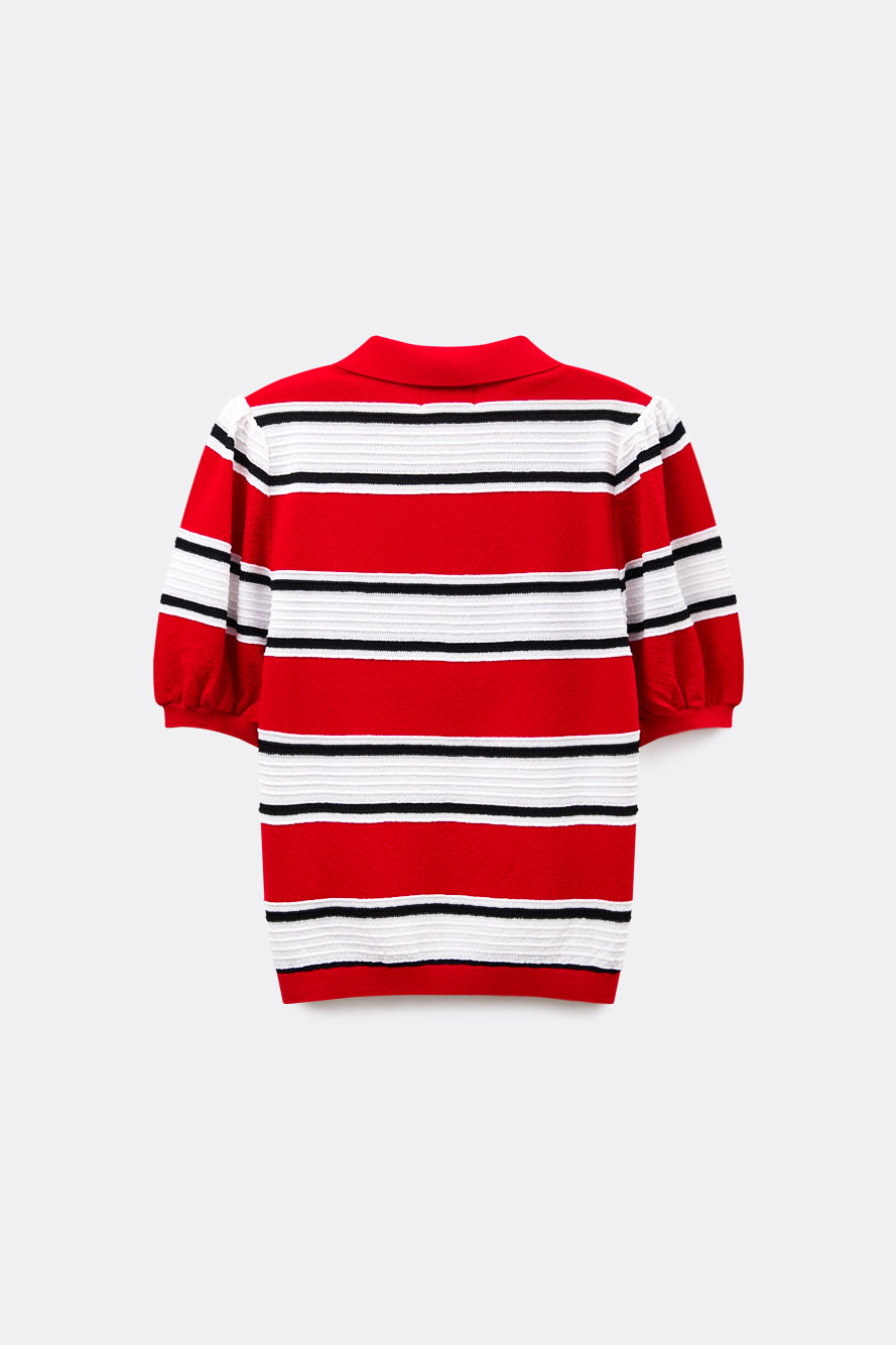 UTAA Candy-coloredストライプPKニット : Women's