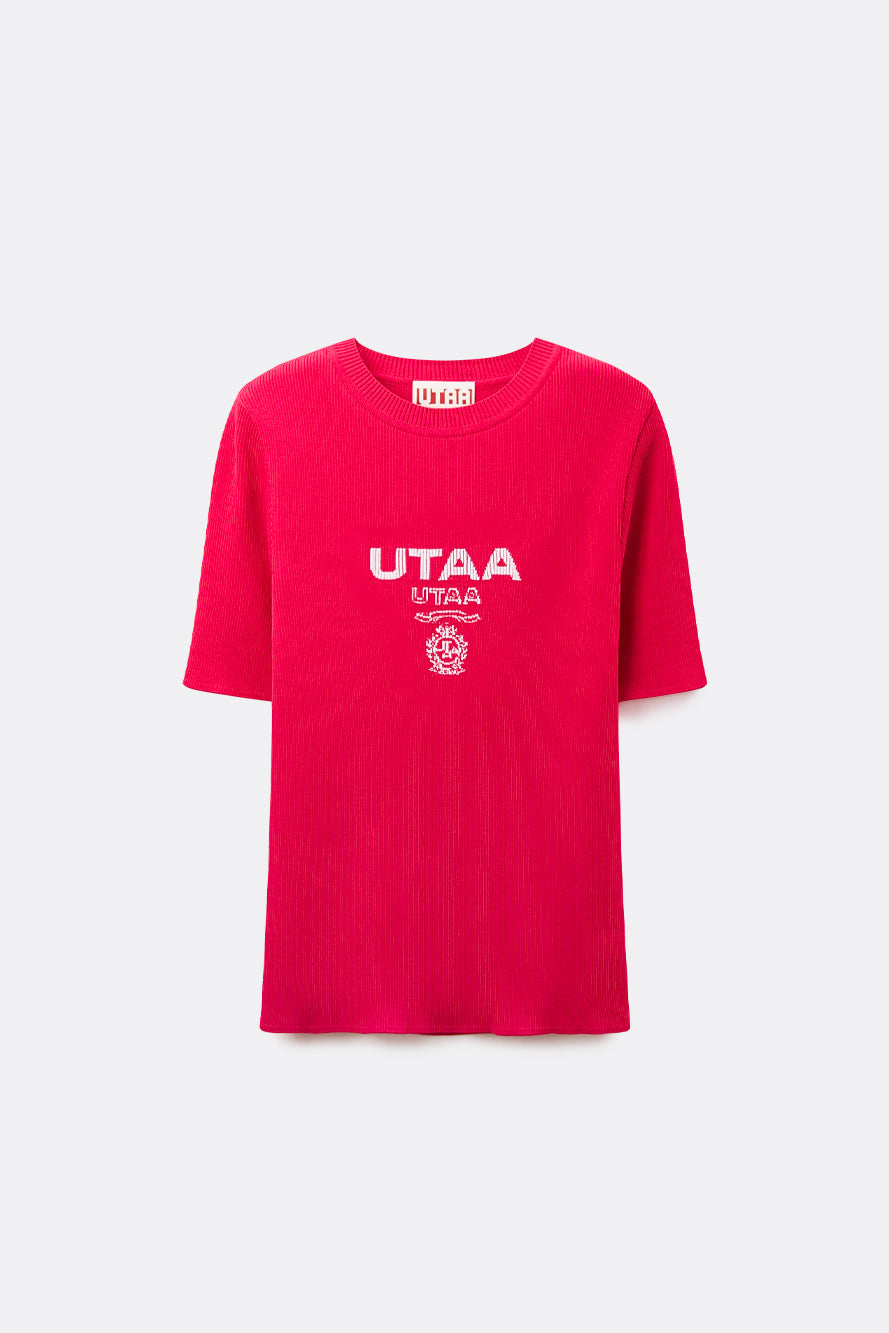 UTAA Laurelシンボルエンブレムカラーリブニット : Women's