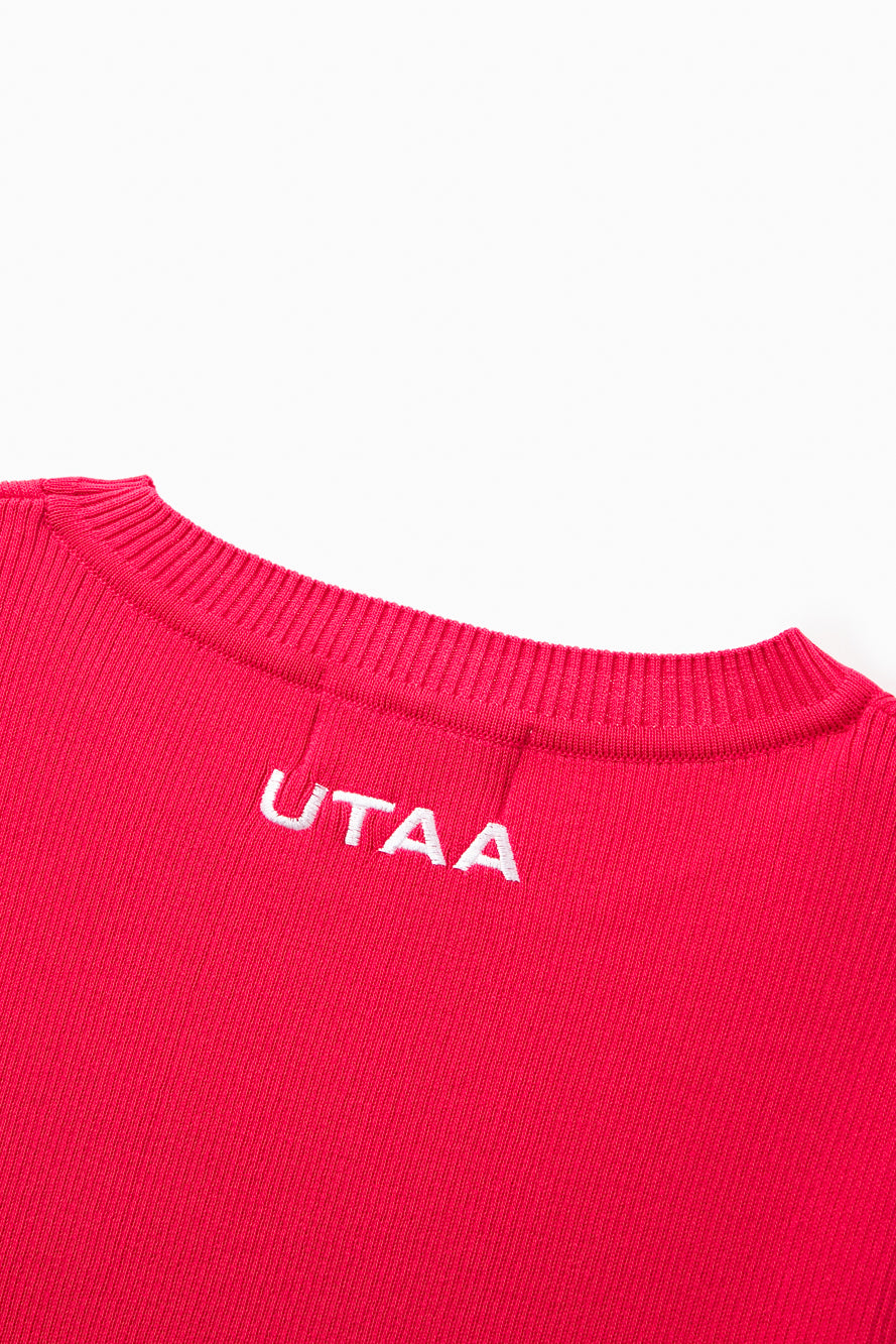 UTAA Laurelシンボルエンブレムカラーリブニット : Women's