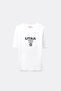 UTAA Laurelシンボルエンブレムカラーリブニット : Women's