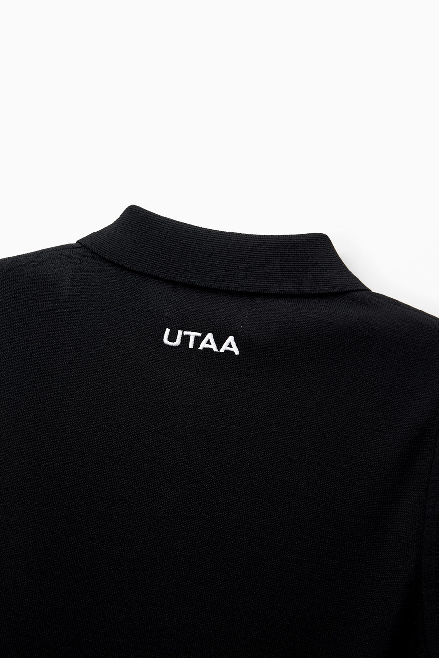 UTAA LaurelシンボルエンブレムPKスリーブレスニット ブラック : Women's