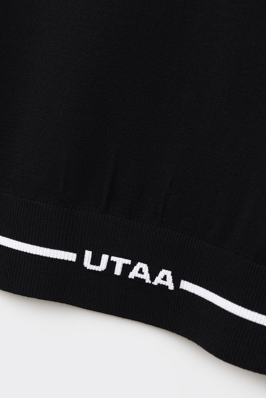 UTAA モノブロックボタンPKニット ブラック : Men's