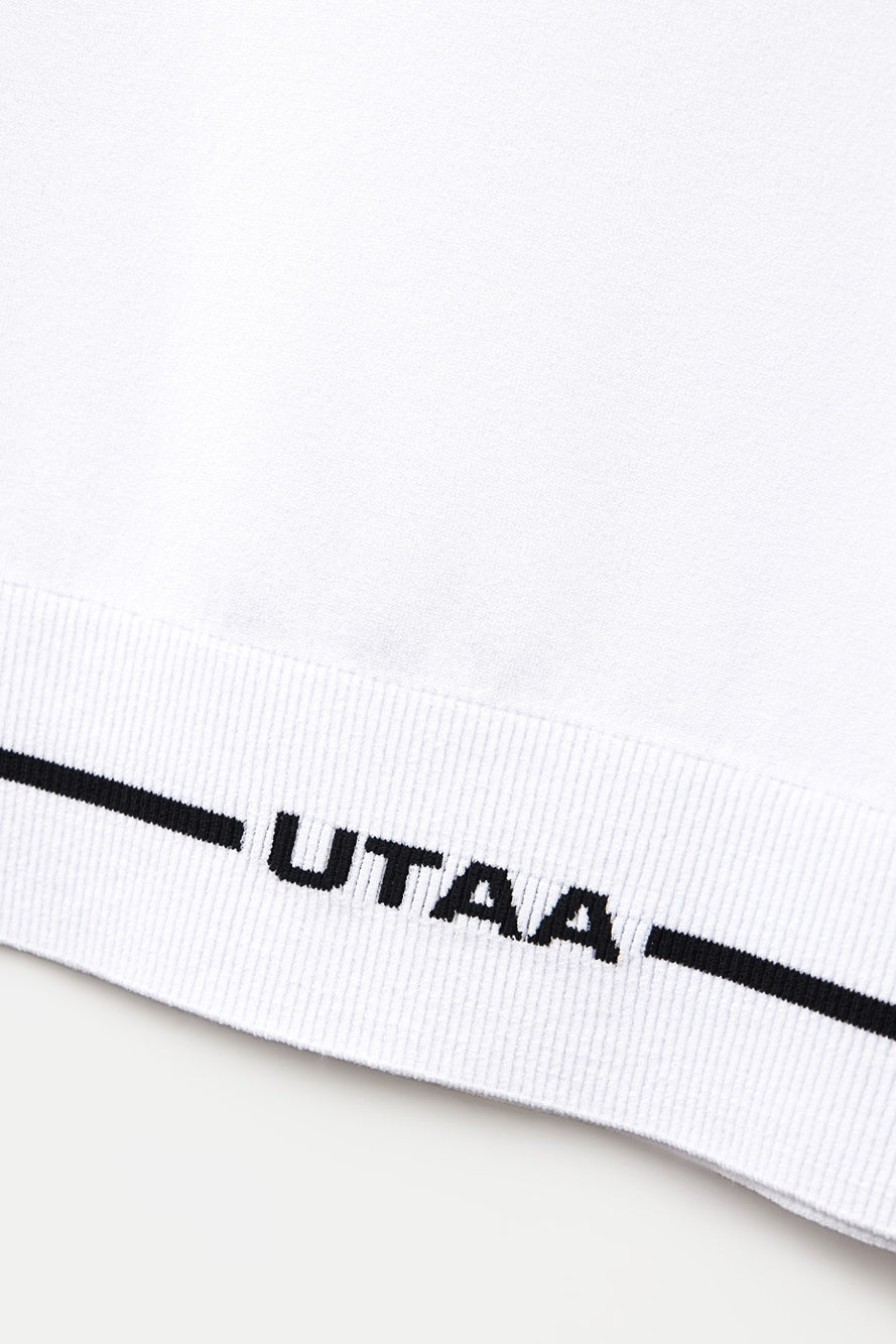 UTAA モノブロックボタンPKニット ホワイト : Men's