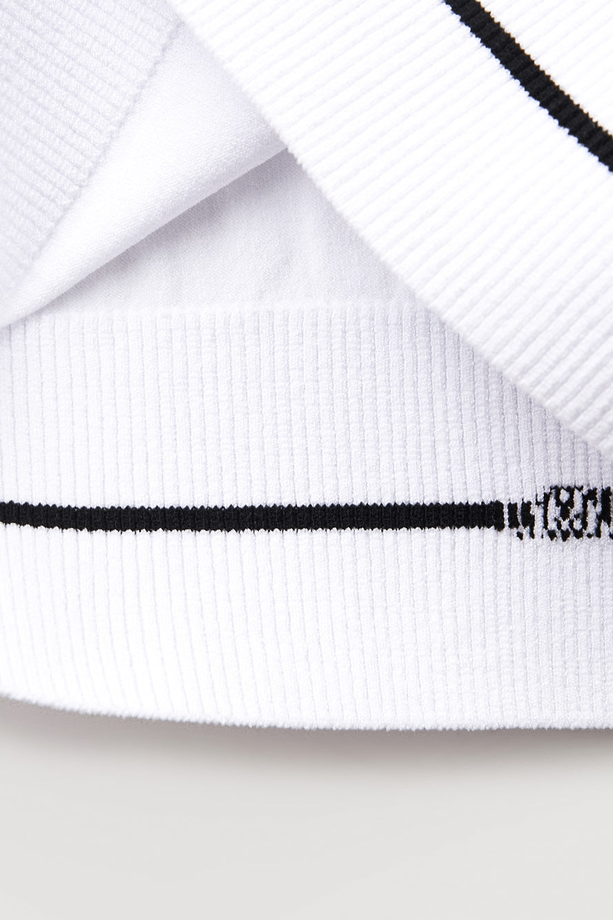 UTAA モノブロックボタンPKニット ホワイト : Men's