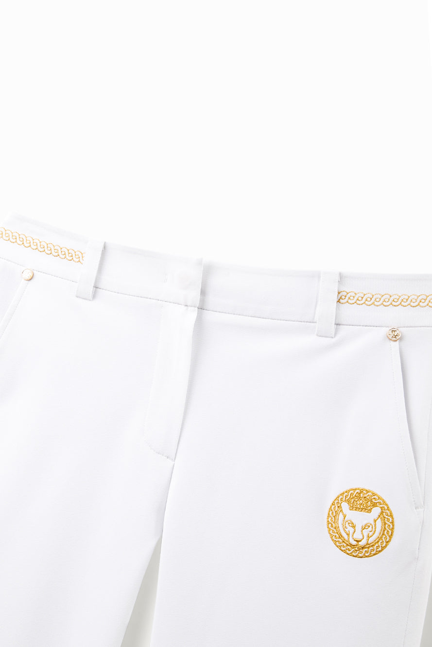 UTAA クレストゴールデンパンサーScudoラインパンツ ホワイト : Women's