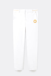 UTAA クレストゴールデンパンサーScudoラインパンツ ホワイト : Men's