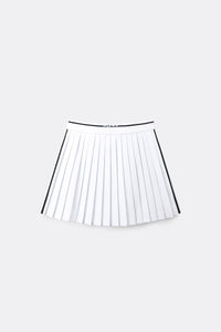 UTAA ペタラインモノプリーツスカート ホワイト : Women's