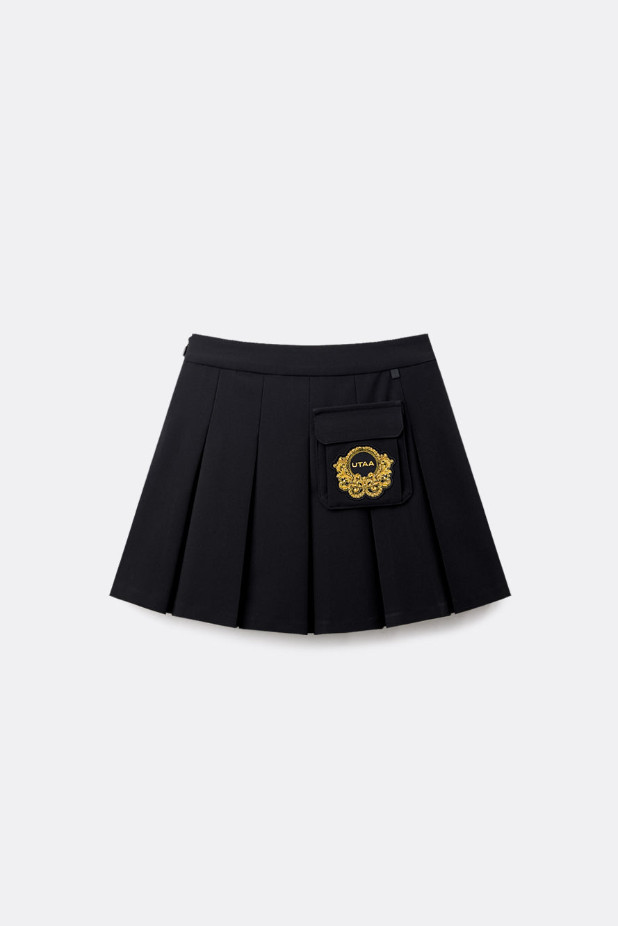 UTAA クレストゴールデンエンブレムポケットプリーツスカート : Women's
