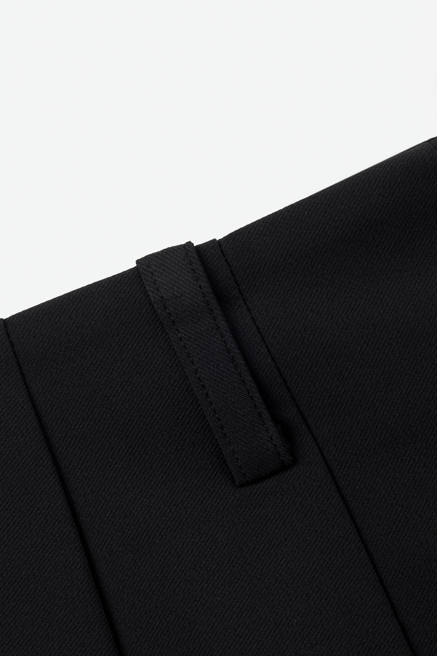 UTAA クレストゴールデンエッジプリーツスカート ブラック : Women's