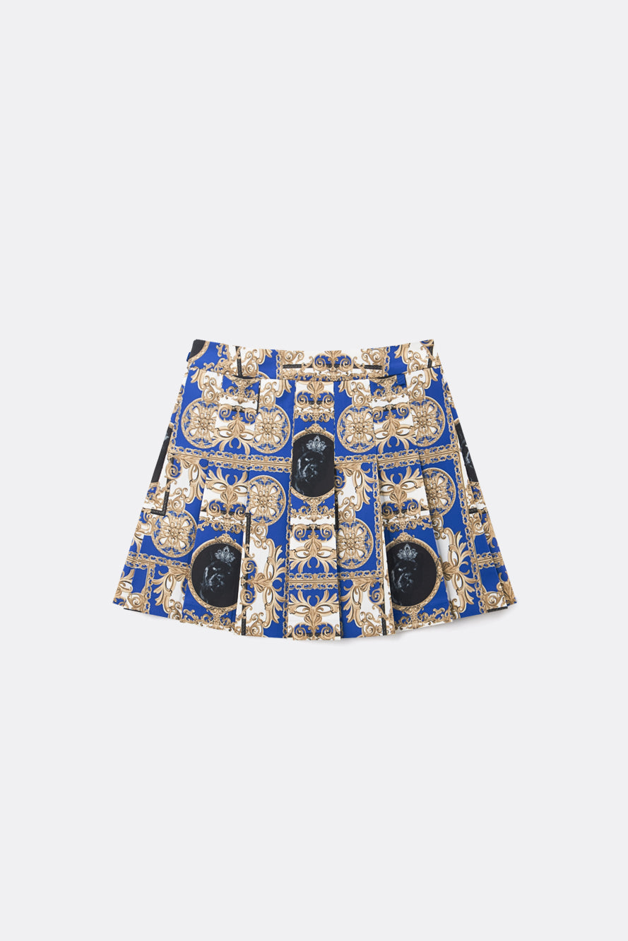 UTAA カラーシーズンバロックショートプリーツスカート : Women's