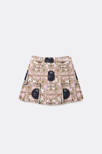 UTAA カラーシーズンバロックショートプリーツスカート : Women's