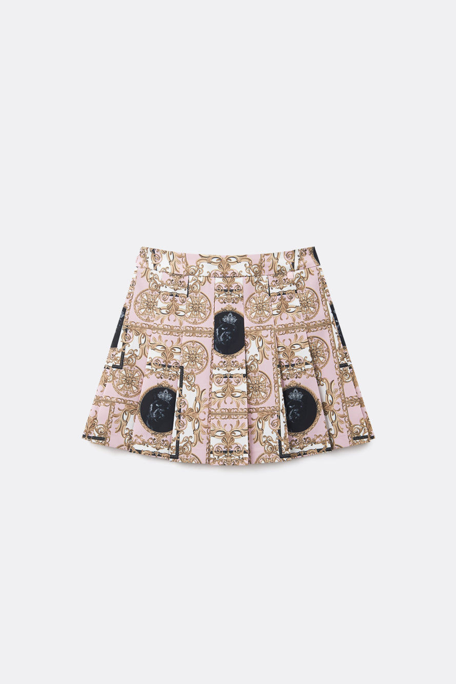 UTAA カラーシーズンバロックショートプリーツスカート : Women's