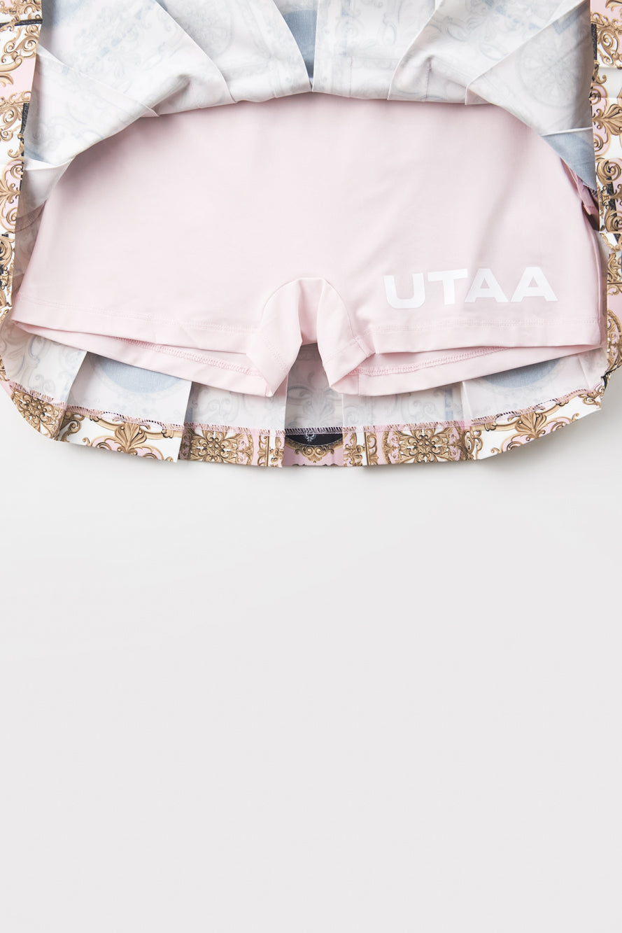 UTAA カラーシーズンバロックショートプリーツスカート : Women's