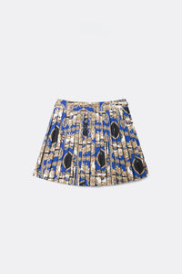 UTAA カラーシーズンバロックプリーツスカート ブルー : Women's