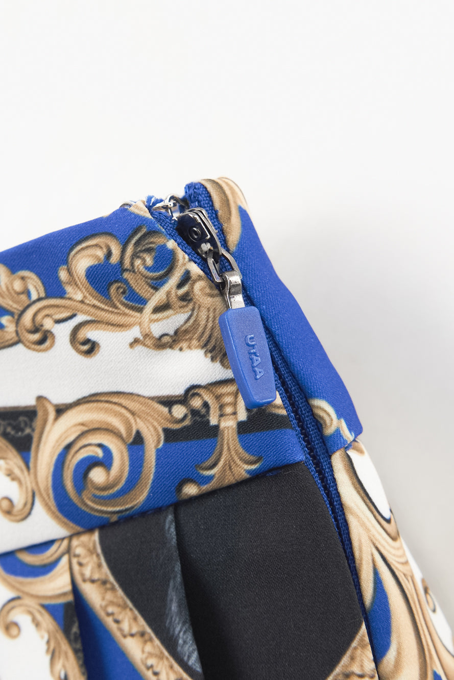 UTAA カラーシーズンバロックプリーツスカート ブルー : Women's