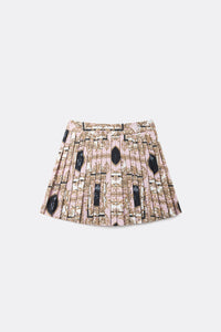 UTAA カラーシーズンバロックプリーツスカート ライトピンク : Women's