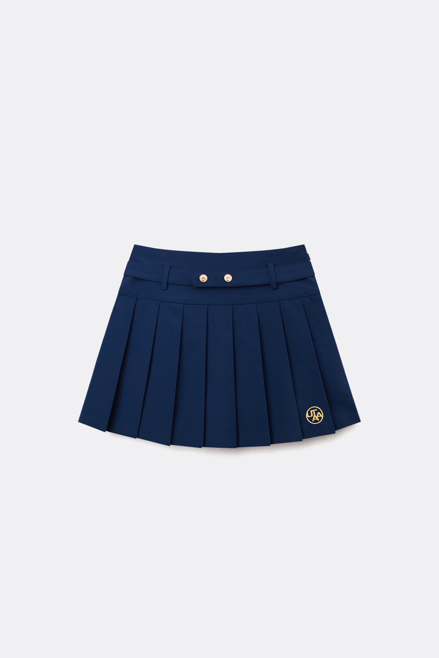 UTAA ドゥカットギルトロゴベルトプリーツスカート : Women's