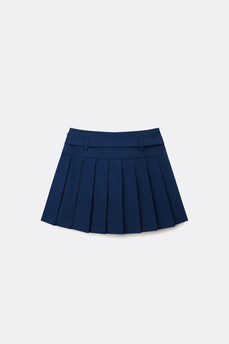 UTAA ドゥカットギルトロゴベルトプリーツスカート : Women's