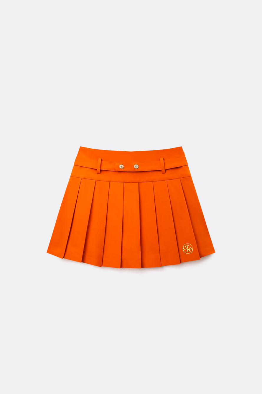 UTAA ドゥカットギルトロゴベルトプリーツスカート : Women's