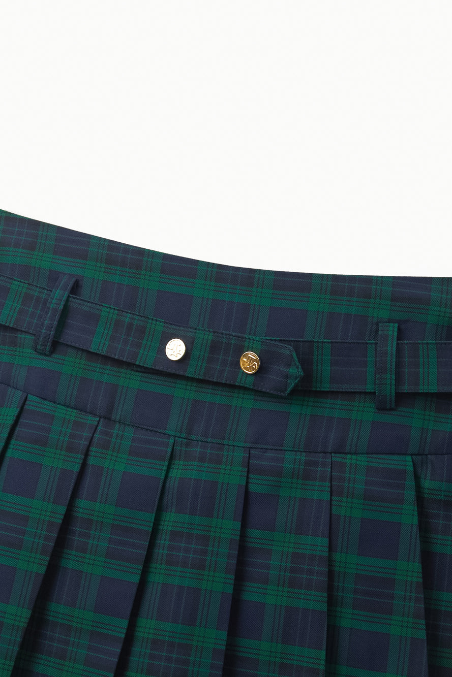 UTAA VarsityClassicalチェックプリーツスカート ネイビー : Women's