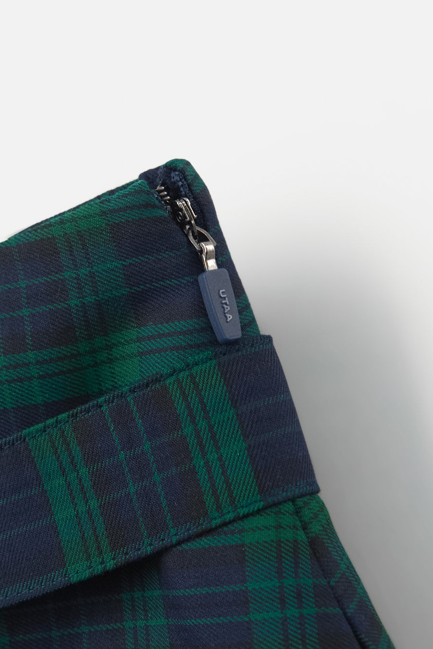 UTAA VarsityClassicalチェックプリーツスカート ネイビー : Women's