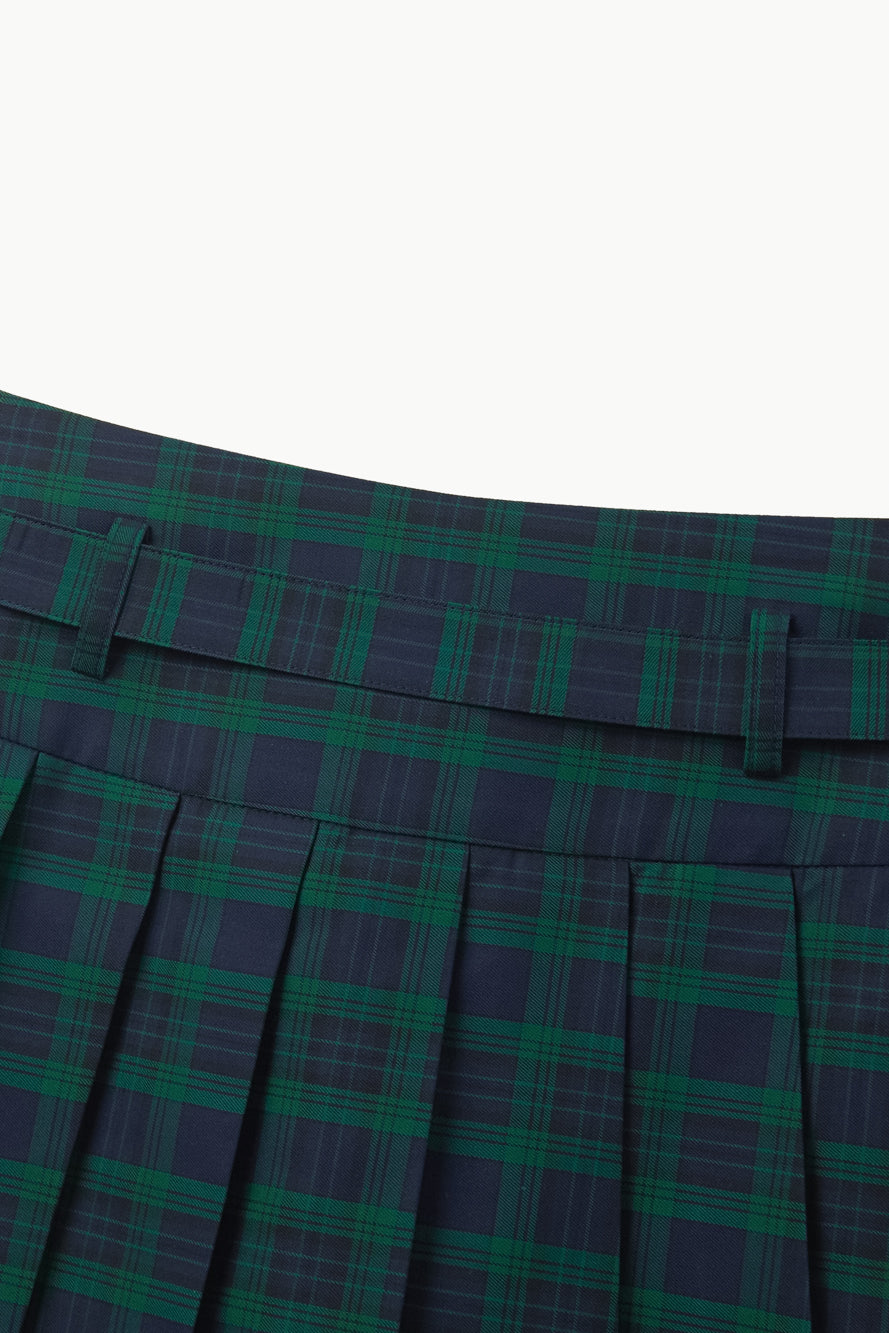 UTAA VarsityClassicalチェックプリーツスカート ネイビー : Women's