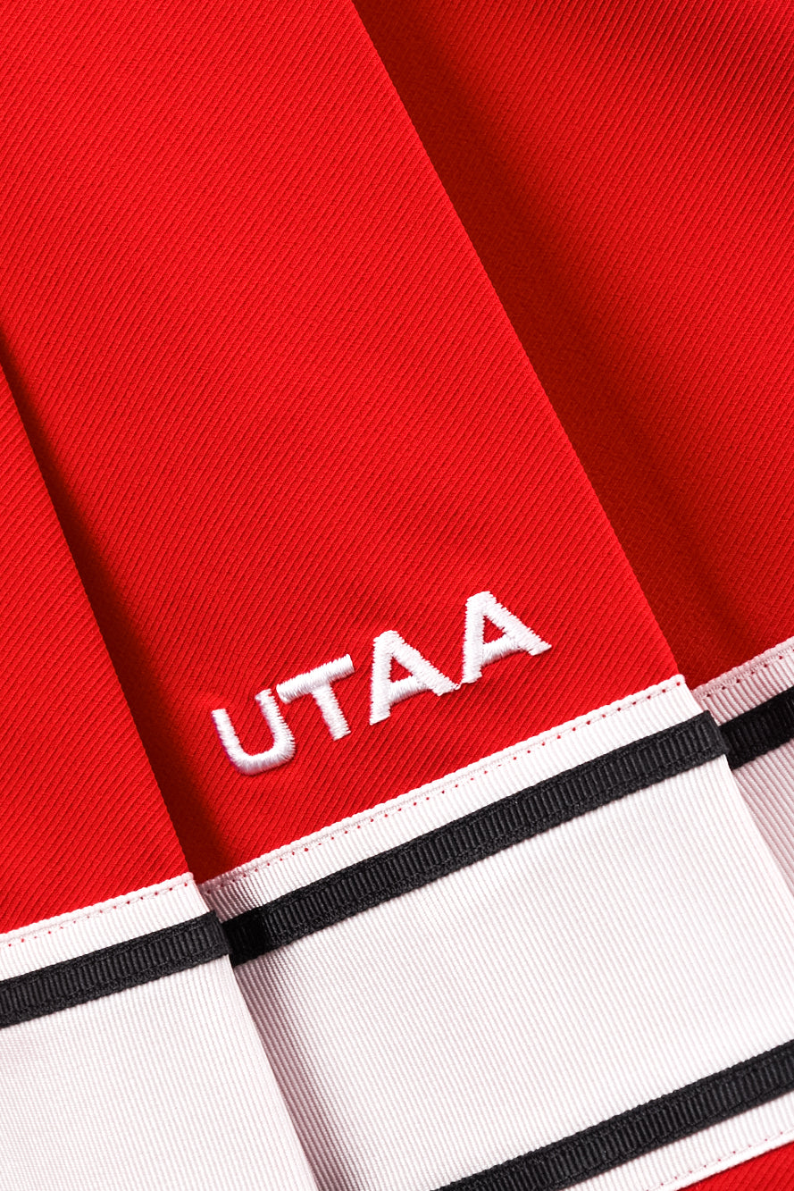 UTAA Candy-coloredTapeプリーツスカート レッド : Women's