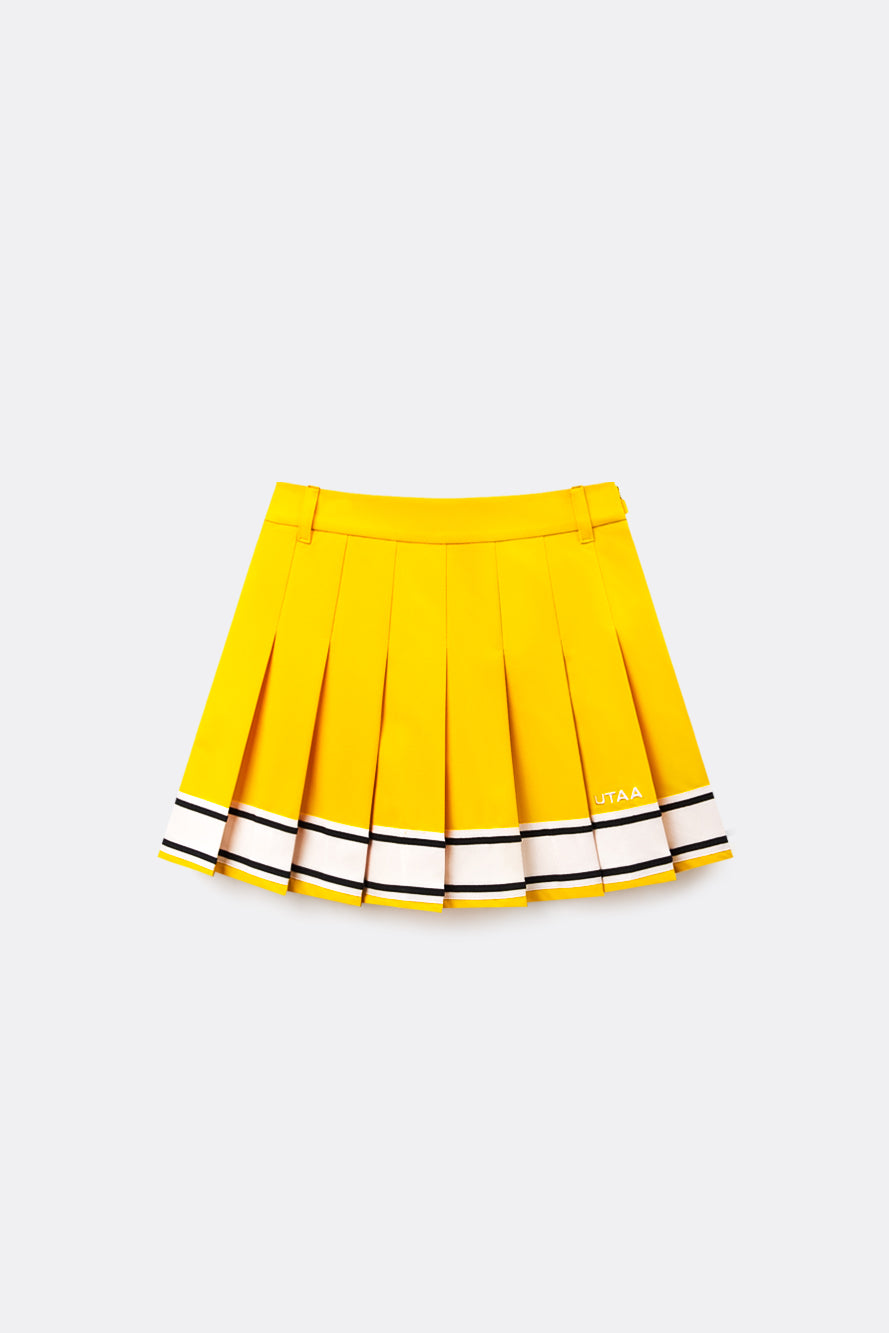 UTAA Candy-coloredTapeプリーツスカート イエロー : Women's