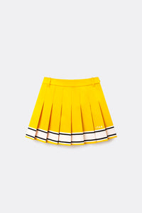 UTAA Candy-coloredTapeプリーツスカート イエロー : Women's