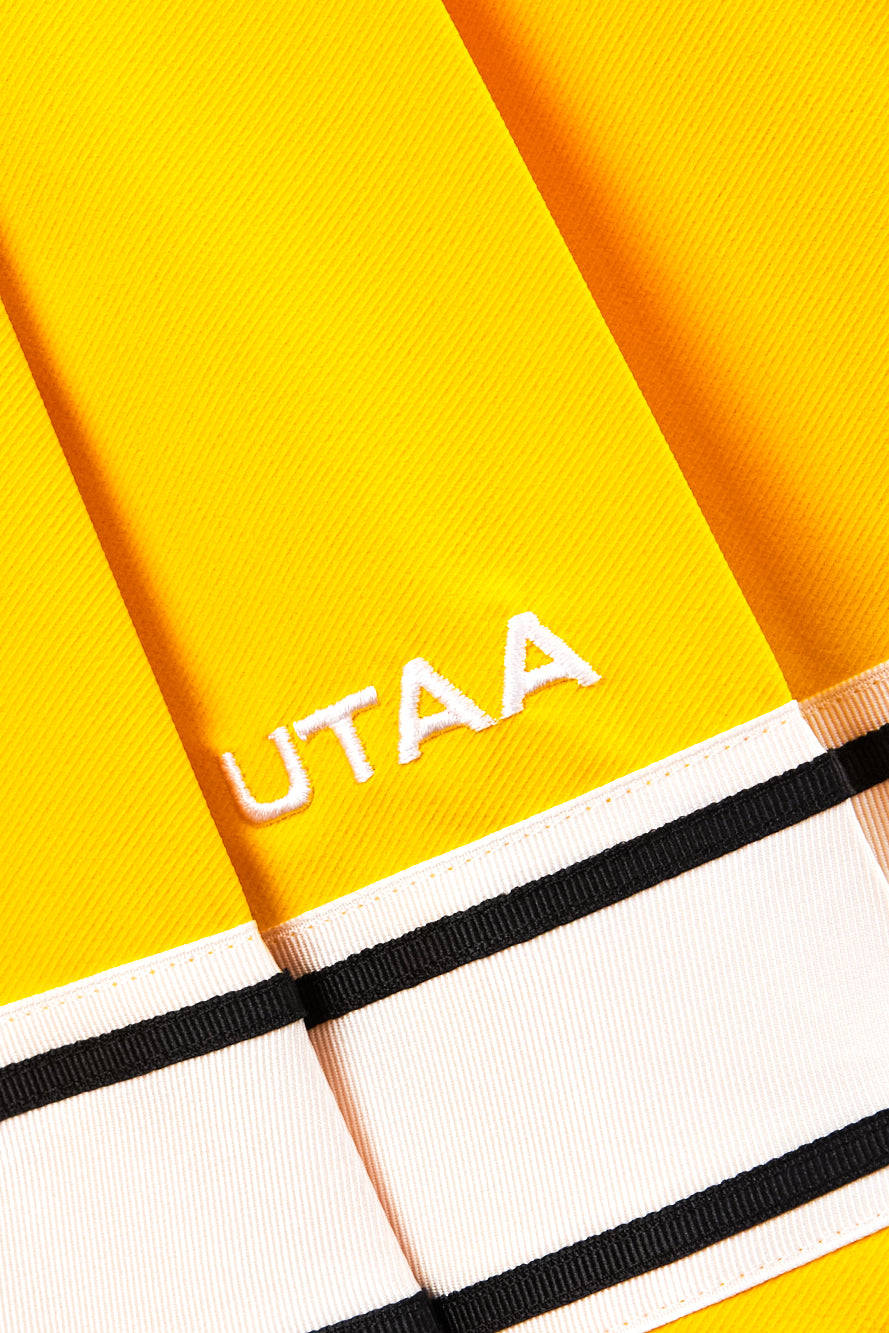 UTAA Candy-coloredTapeプリーツスカート イエロー : Women's
