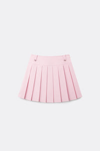 UTAA Laurelシンボルエンブレムカラープリーツスカート ライトピンク : Women's