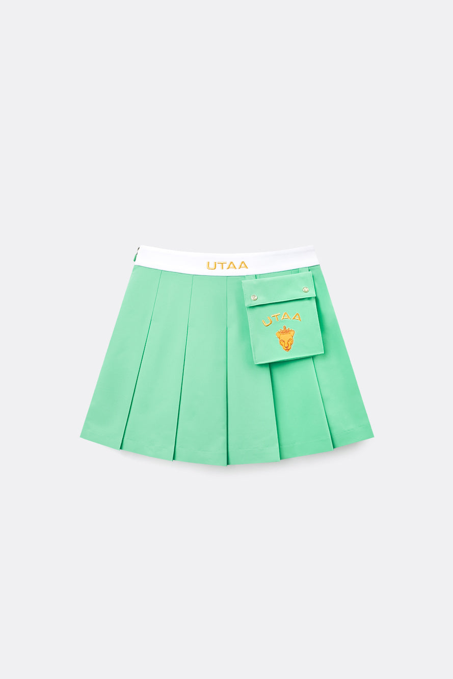 UTAA PrismゴールデンPanterOutPocketプリーツスカート : Women's LG 2
