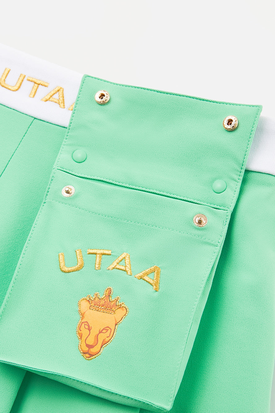 UTAA PrismゴールデンPanterOutPocketプリーツスカート : Women's LG 10