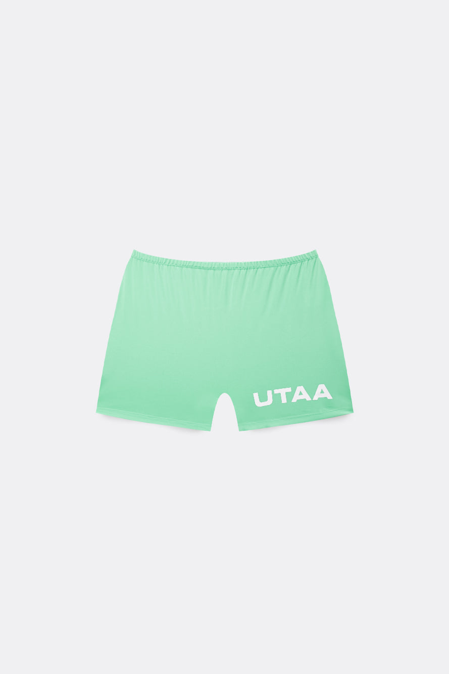 UTAA PrismゴールデンPanterOutPocketプリーツスカート ライトグリーン