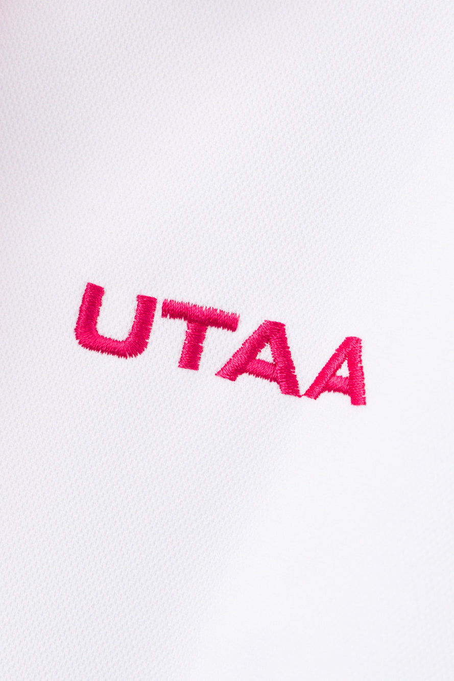 UTAA ポップカラータイタータンチェックPKティー ピンク：レディース
