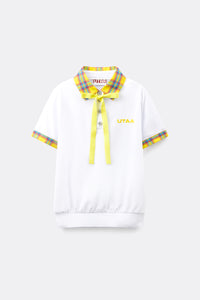 UTAA ポップカラータイタータンチェックPKティー イエロー : Women's