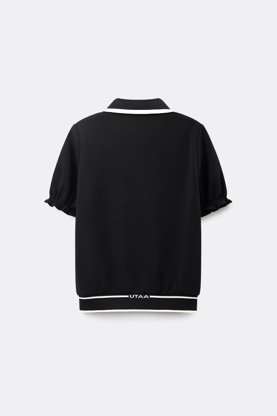 UTAA ペタラインワイドCollarPKTシャツ : Women's