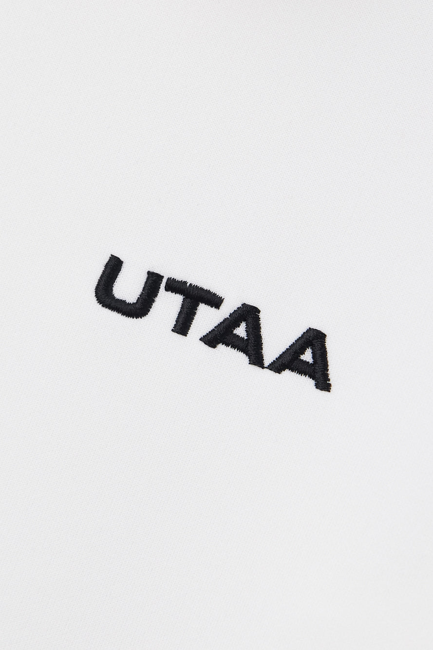 UTAA ペタラインワイドCollarPKTシャツ ホワイト : Women's