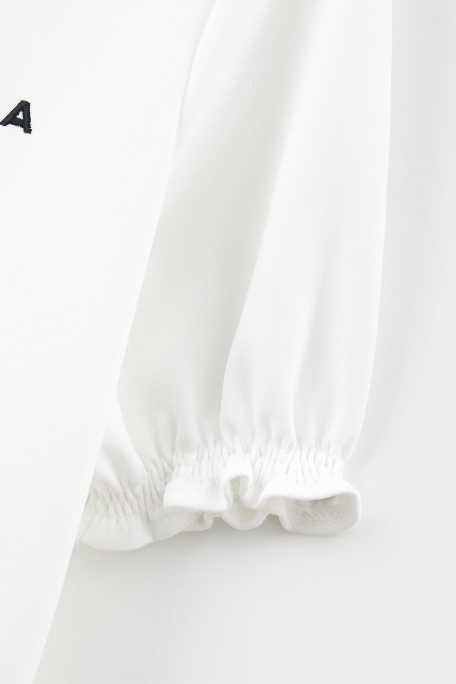 UTAA ペタラインワイドCollarPKTシャツ ホワイト : Women's