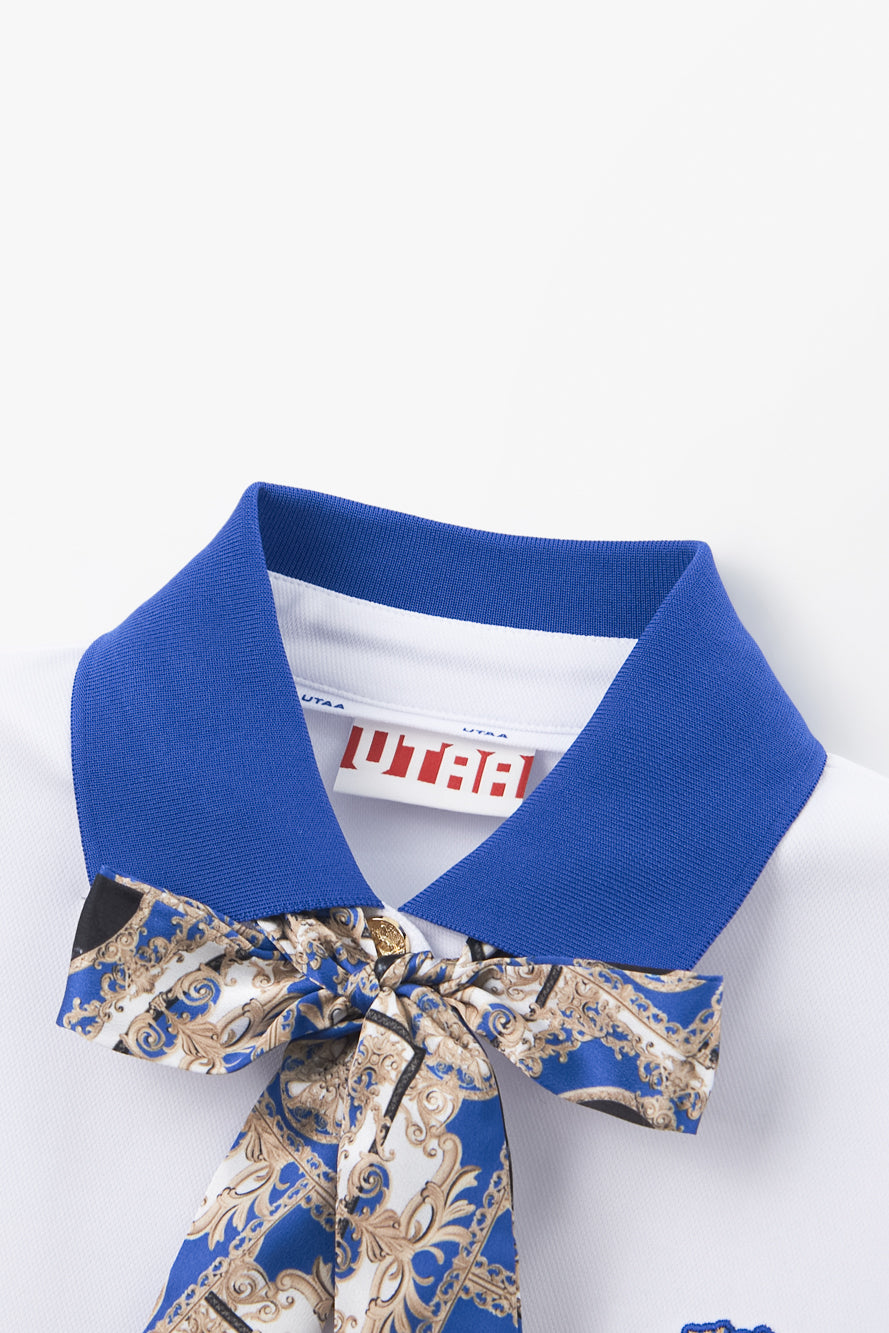 UTAA カラーシーズンバロックタイPKTシャツ ブルー : Women's