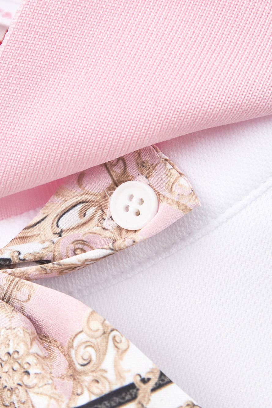 UTAA カラーシーズンバロックタイPKTシャツ ライトピンク : Women's